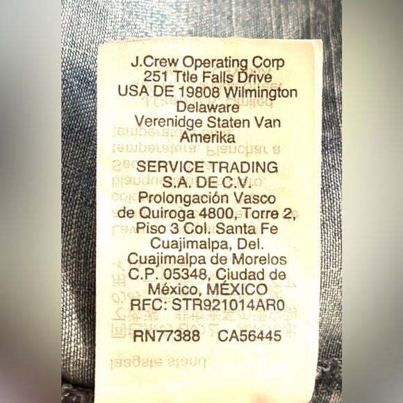 J. CREW Factory Belted Chambray Shirt Dress Women’s Size Medium - Picture 5 of 6